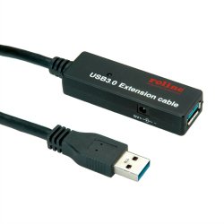 ROLINE 12.04.1071 USB cable USB 3.2 Gen 1 (3.1 Gen 1) 15 m USB A Black