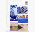 Sachet de 10 pochettes perforées - PVC lisse - A4 - Cristal