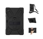 DLH ?oque renforcee avec bandouliere, poignee rotative et pied support pour Samsung Galaxy Tab S6 lite ( SM-P610 / SM-P615)
