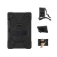 DLH ?oque renforcee avec bandouliere, poignee rotative et pied support pour Samsung Galaxy Tab S6 lite ( SM-P610 / SM-P615)