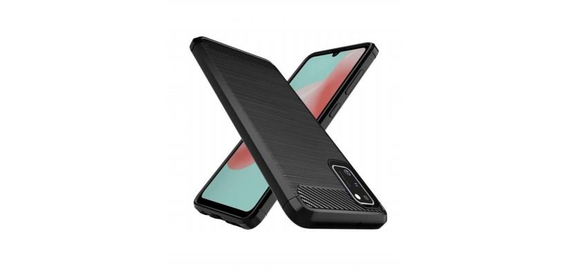 DLH Coque silicone noire pour Samsung Galaxy A41 (SM-A415)