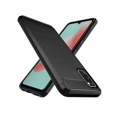 DLH COQUE SILICONE NOIRE POUR SAMSUNG GALAXY A41 (SM-A415)