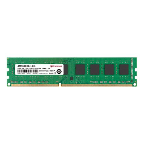 Transcend JetRam JM1600KLU-2G module de mémoire 2 Go 2 x 8 Go DDR3