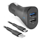 SBS Chargeur allume cigare USB x2