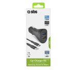 SBS Chargeur allume cigare USB x2