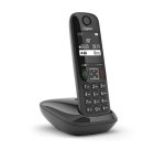 Gigaset AS690 Teléfono DECT/analógico con bloqueo de llamadas Negro