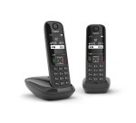 Gigaset AS690 DUO Analog/DECT telephone Caller ID Black