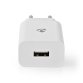 NEDIS Chargeur secteur Blanc avec cable USB-C 1M