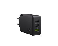 Green Cell CHARGC03 Caricabatterie per dispositivi mobili Universale Nero AC Ricarica rapida Interno