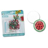 Perle à repasser folia cercle en kit complet avec 1 plaque 220 perles et 1 pincette