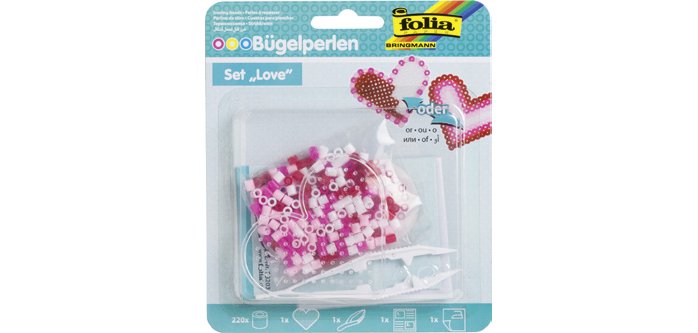 Set de perles à repasser LOVE - coeur