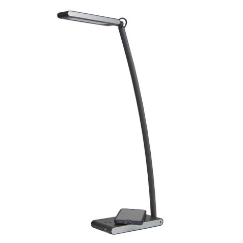Lampe de bureau alba ledtouch2 aluminium avec      chargeur technologie qi