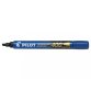 Marqueur permanent MARKER 400 pointe biseautée large encre bleue