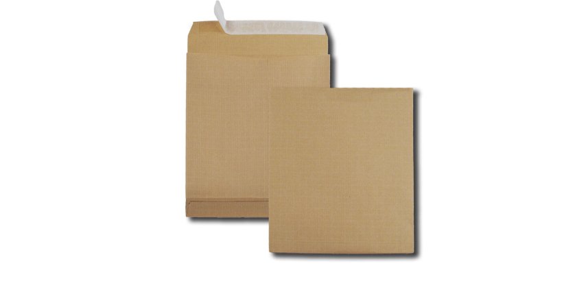 Pochette gpv kraft armé 120g 26 280x365mm soufflet 50mm paquet 50 unités