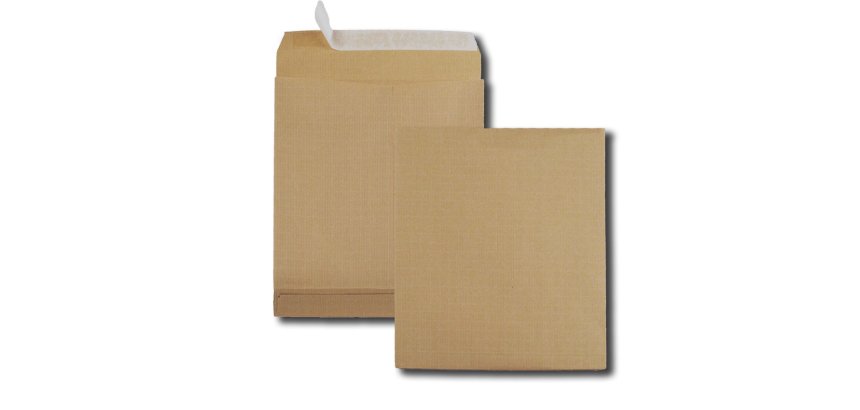 Pochette gpv kraft armé 120g c4 229x324mm soufflet 50mm paquet 50 unités