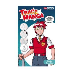 Pochoir Trace Manga pour apprendre à tracer facilement des personnages Manga ''Ecolier''