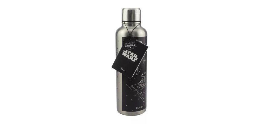 Paladone Star Wars Uso quotidiano 500 ml Acciaio inox Nero, Argento
