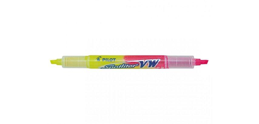Pilot Spotliter VW zweifarbiger Textmarker rosa und gelb
