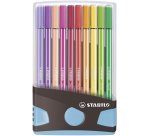 STABILO Pen 68 marcatore Medio Multicolore 20 pz