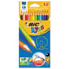 Evolution ECOlutions Crayons de Couleur - Coloris Assortis, Etui Carton de 12