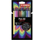 STABILO Pen 68 ARTY felt pen Multicolour 12 pc(s)