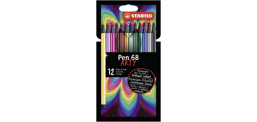 STABILO Pen 68 ARTY felt pen Multicolour 12 pc(s)