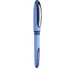 Roller à encre Bleu avec pointe aiguille hybride 0,5 mm. Cap-off. Grip ergonomique caoutchouté.