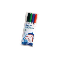Pochette feutre robercolor pointe fine giotto pour       tableau blanc odeur neutre    ecriture 1mm 4 unites coloris