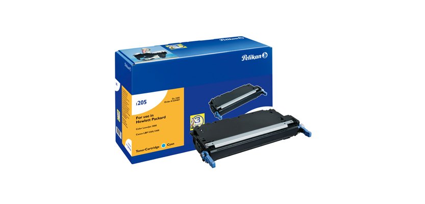 Toner laser compatible pelikan hp q7581a 6000 p cyan