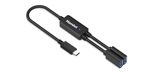 Hamlet XHUB-02UC-5GY interface hub USB 3.2 Gen 1 (3.1 Gen 1) Type-C 5000 Mbit/s Black