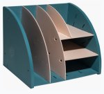 Organiseur de bureau The Organizer Skandi - Bleu Pacifique/Nude