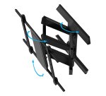 B-Tech Twin Cantilever 190,5 cm (75") Pared Negro