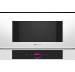 BOSCH Micro ondes Encastrable BFL7221W1, Série 8, 21 litres, Niche 38 cm