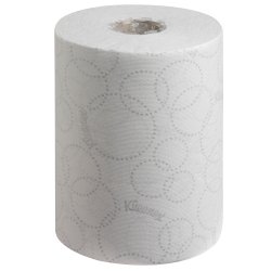 Lot de 6 Bobines d'essuie-mains Slimroll 2 plis - L100 m, H19,8 cm D14,5 cm pour Aquarius Blanc
