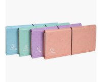 Pochette trieur carte multicolore 6 compartiments Aquarel - 26x13cm - Couleurs assorties