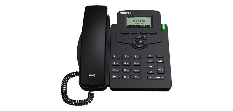 Akuvox SP-R50P IP phone Black 2 lines LCD