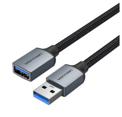 Vention CBLHF cable USB USB 3.2 Gen 1 (3.1 Gen 1) 1 m USB A 5 Gbit/s Negro, Gris