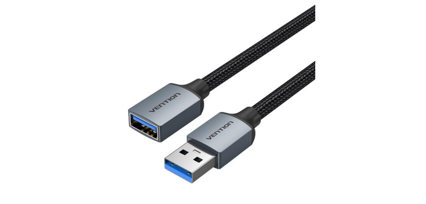 Vention CBLHF cable USB USB 3.2 Gen 1 (3.1 Gen 1) 1 m USB A 5 Gbit/s Negro, Gris