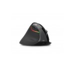 Urban Factory ERGO PRO - souris - vertical - 2.4 GHz, Bluetooth 5.0 - noir, pour gaucher
