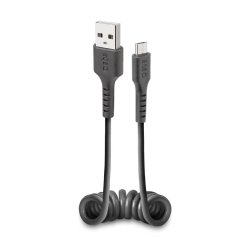 SBS Câble USB spirale noir
