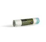 Biosacco per immondizia - 42x42 cm - 10 L - 19 micron - bianco - Perfetto - rotolo da 15 sacchi