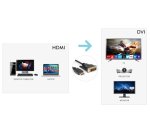 Hamlet XVCHDM-DV18 video cable adapter 1.8 m HDMI Type A (Standard) DVI-D Black