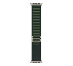 Apple 49mm Dark Green Alpine Loop - Medium - Natural Titanium Finish