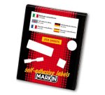 Markin X12563 self-adhesive label Round Removable White 250 pc(s)