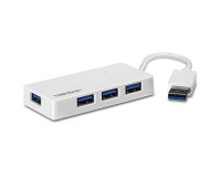 Trendnet TU3-H4E hub & concentrateur 5000 Mbit/s Blanc