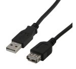MCL MC922AMF-1M/N câble USB USB 2.0 USB A 0,48 Gbit/s Noir
