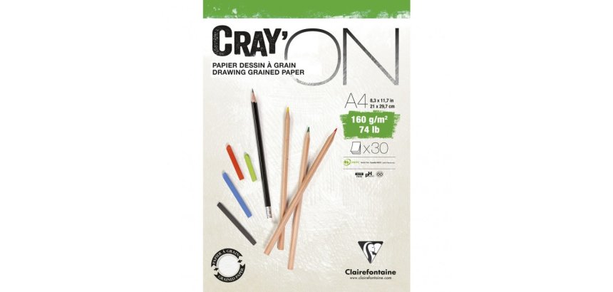 Cray'ON bloc collé 30F A4 160g