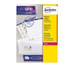 Etiquette expedition avery impression laser 38,1x21,2mm  coloris blanc pochette 975    unites
