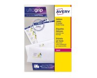 Etiquette expedition avery impression laser 63,5x33,9mm  coloris blanc pochette 360    unites