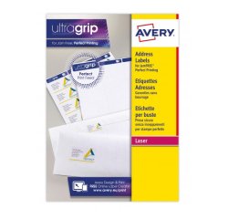Etiquette expedition avery impression laser 63,5x33,9mm  coloris blanc pochette 360    unites